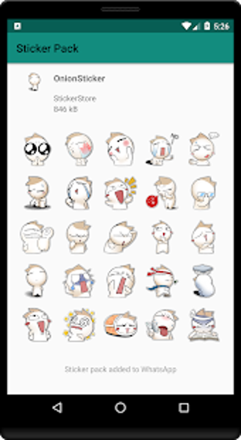 Image 3 for Onion Sticker for Whatsap…