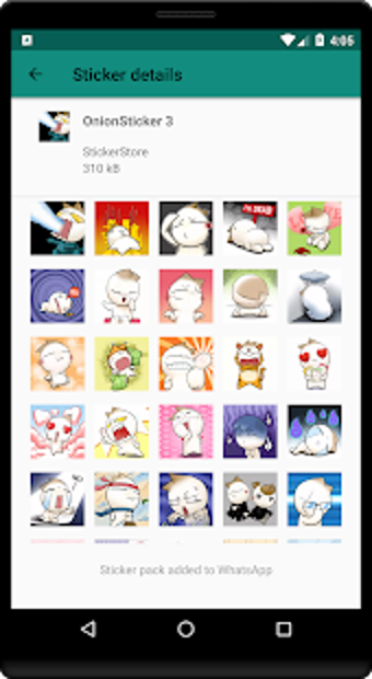 Imagen 1 para Onion Sticker for Whatsap…