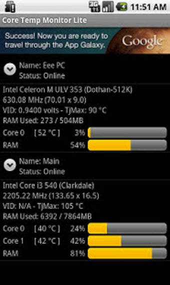 Imagen 2 para Core Temp Monitor Lite