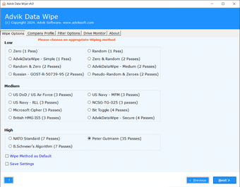 Image 0 for Advik Data Wipe Tool