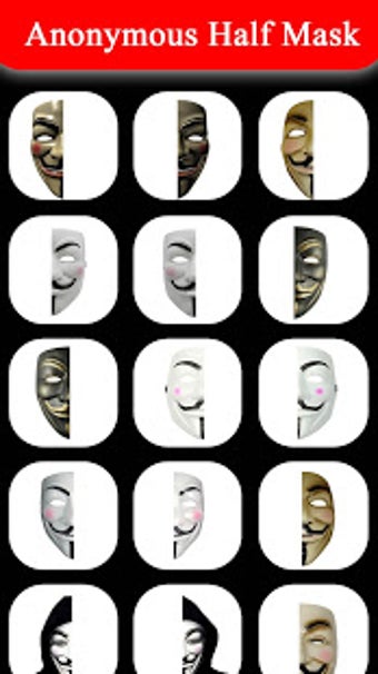 Image 2 for Half Anonymous Mask on Fa…