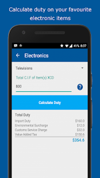 Image 0 for Caribbean Duty Calculator