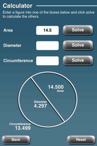 Imagen 0 para Circle Calculator - Radiu…