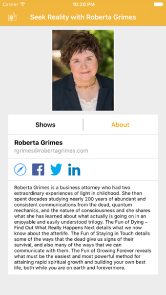 Image 0 for Seek Reality with Roberta…