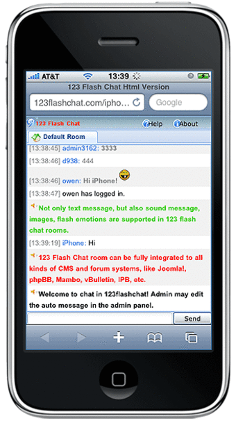 Image 0 for iPhone Chat Server (123Fl…
