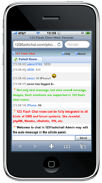 Image 0 for iPhone Chat Server (123Fl…