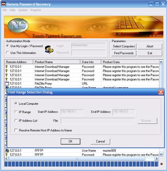 Image 0 for Remote Password Recovery