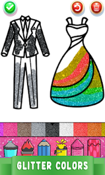 Image 3 for Dresses Coloring Book Gli…
