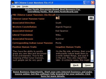 Imagen 0 para Chinese Lunar Mansions Xi…