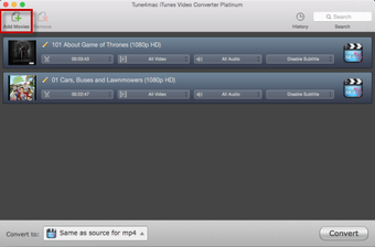 Image 1 for Tune4Mac iTunes Video Con…