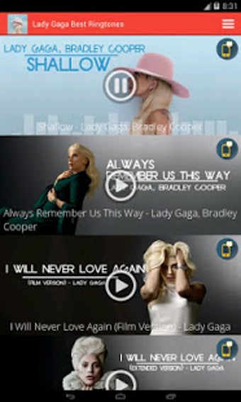 Image 0 for Lady Gaga Best Ringtones