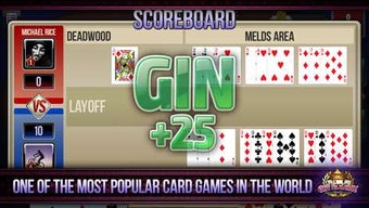 Imagen 2 para Gin Rummy card game for W…