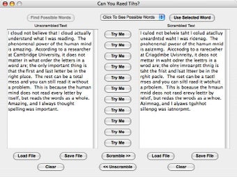 Image 0 for Can You Raed Tihs?