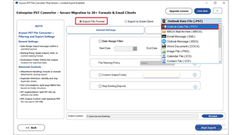 Imagen 0 para Aryson PST to MSG Convert…