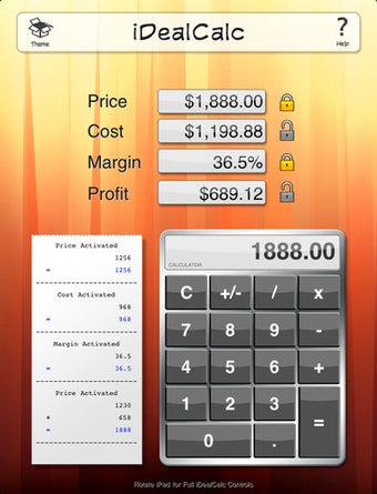 Image 2 for iDealCalc HD - Margin & M…