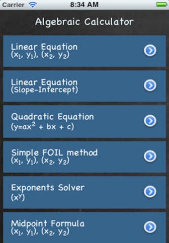 Image 0 for Algebraic Calculator