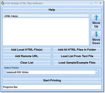 Image 0 for Print Multiple HTML Files…