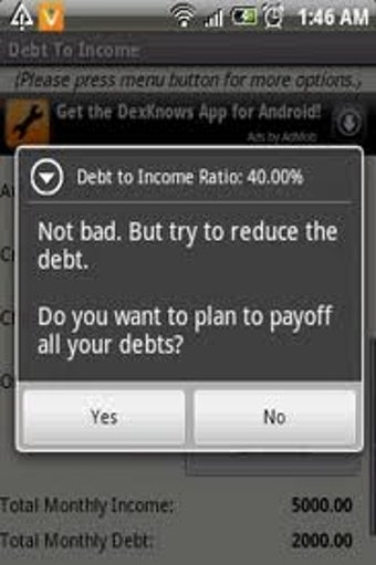 Image 0 for Debt to Income