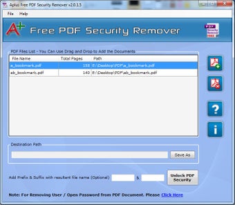 Imagen 0 para Aplus Free PDF Security R…