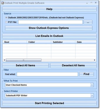Image 0 for Outlook Print Multiple Em…