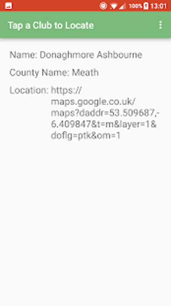 Image 0 for GAA Pitch Finder