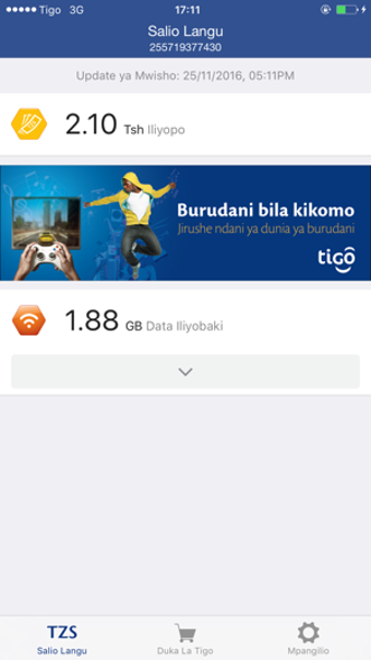 Image 0 for Tigo App Tanzania