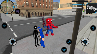 Image 1 for Spider Block Rope Hero Ga…