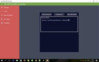 Image 2 for My MP4 to MP3 Converter f…