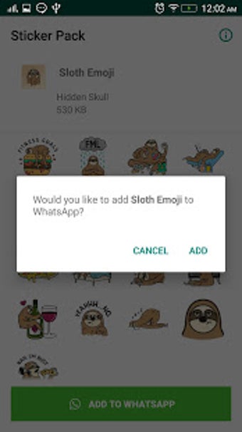 Imagen 2 para Monkey Sloth Sticker for …