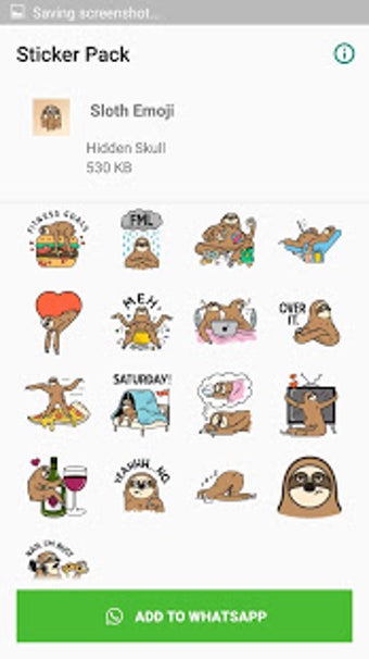 Image 0 for Monkey Sloth Sticker for …
