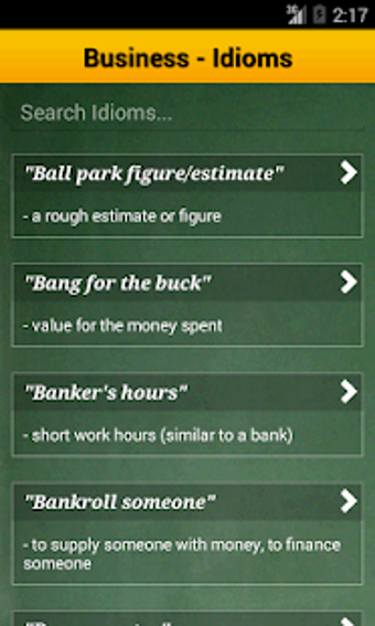 Imagen 2 para Idioms and Phrases Dictio…