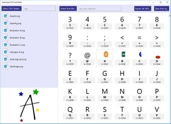 Image 0 for OpenType SVG Font Editor …