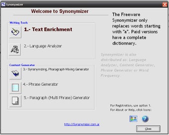 Image 1 for Synonymizer