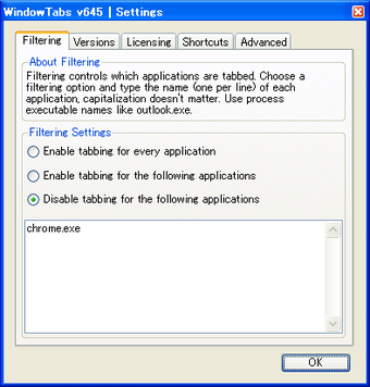 Image 0 for WindowTabs