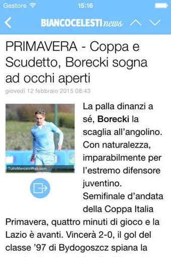 Image 0 for Biancocelesti News