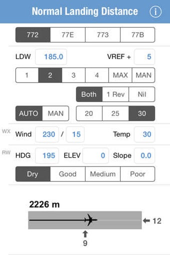 Image 0 for 777 Landing Distance Calc…