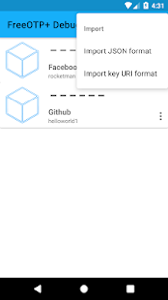 Image 2 for FreeOTP+ (2FA Authenticat…