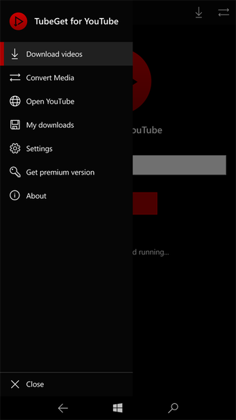 Imagen 1 para TubeGet for YouTube for W…