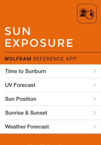Imagen 0 para Wolfram Sun Exposure Refe…