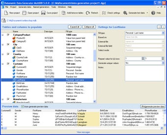Image 0 for Datanamic Data Generator …