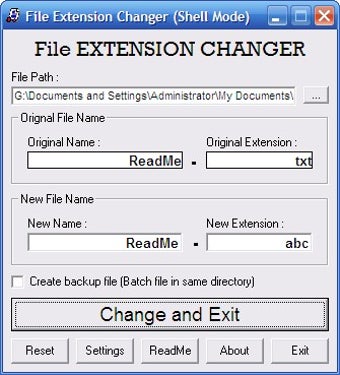 Imagen 0 para File Extension Changer Po…