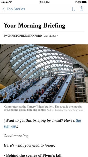 Image 1 for NYTimes for iPhone