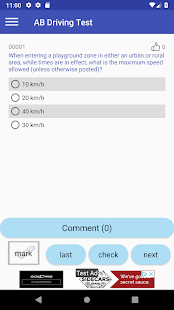 Image 0 for Alberta Class 5/7 Test 20…