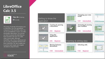 Image 1 for LibreOffice Calc Training…