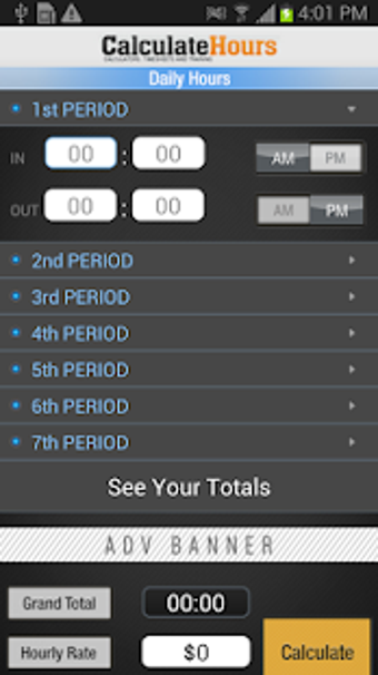Image 0 for Calculate Hours Pro'