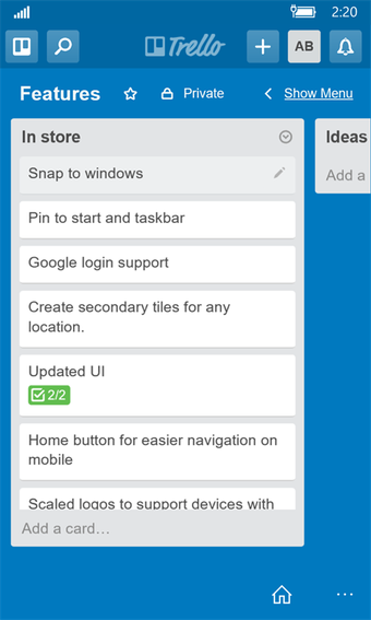 Image 1 for ABoards for Trello for Wi…