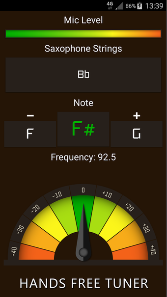 Imagen 3 para Saxophone Tuner Free