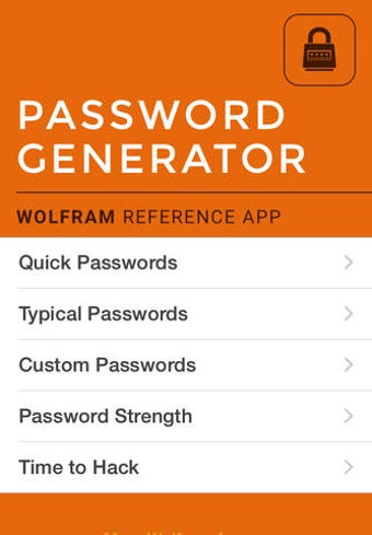 Imagen 0 para Wolfram Password Generato…