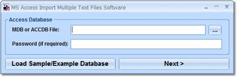 Image 0 for MS Access Import Multiple…