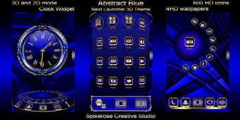 Image 3 for Abstract Blue 3D Next Lau…